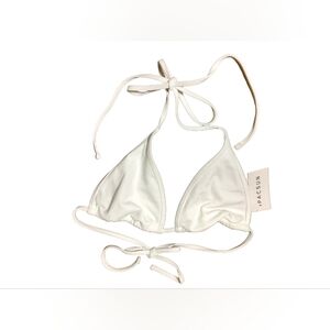 PacSun Classic White Triangle Bikini Top Medium